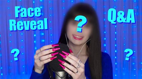 asmr face reveal|ASMR Face Reveal + Q&A Mic Scratching with Slow & Sensitive .